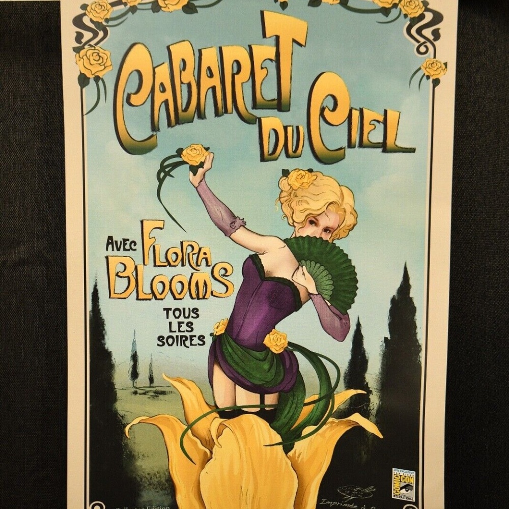 2015 San Diego Comic Con Exclusive Cabaret du Ciel Promo Poster